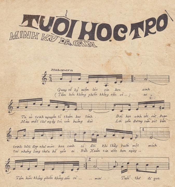 Sheet nhạc Tuổi Học Trò